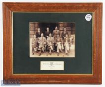 1930/31 University of Liverpool Golf Team Photograph - mf&g c/w gilt slips - overall 17.5