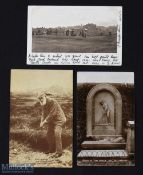 Collection of Tom Morris St Andrews Golfing Postcards (3) St Andrews Links First Teeing Ground New