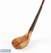 Interesting Crosthwaite and Lorimer light stained persimmon bulger driver c1895 - fitted with 43