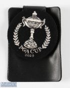2009 Official PGA Cup Matches Players silver braid blazer breast pocket crest - issued to team