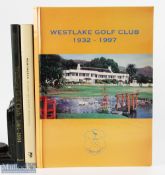 3x Golf Histories Books Westlake Golf Club 1932-1997, Wallasey Golf Club 1891-1991 - limited edition