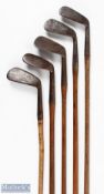 5x Assorted Irons for restoration and repair - to incl Archie Tait of Port Patrick Anderson arrow