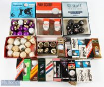 84x Golf Ball Collection a mixed lot of part filled boxes with some wrapped, with noted makers of