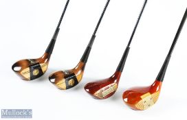 4x Various Persimmon Woods features MacGregor 'Jack Nicklaus Golden Bear' 1 and 3 wood with