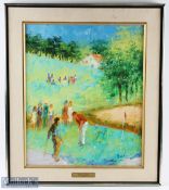 Manol signed original oil on canvas 