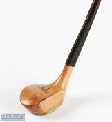 Fine R Forgan Crown golden persimmon scare neck long brassie c1901 - stunning head stamp and full