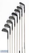 Scarce Walter Hagen 'The Haig' Ultra No19MO Golf Irons in black finish inc' 2-9 iron, True Temper