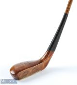 Robert Simpson scared neck late longnose putter in light stained beech wood stamped with the maker's