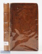 1701 Early Sporting Book The School of Recreation Robert Howlett 3rd edition to cover sports