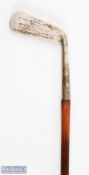 1896 Engraved Presentation White Metal Putter possibly 'Singapore Golf Club' Match Play