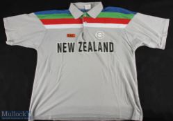Vintage Replica New Zealand Illustrated Sports Clothing Cricket ISC Shirt - World Cup 1992, size XL
