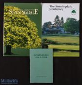 Collection of Sunningdale Golf Club Books and Programme (3) Robert Browning Official Sunningdale