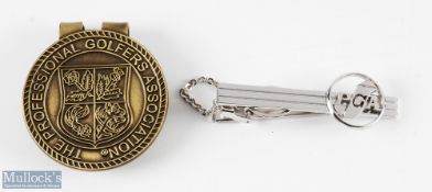 2x PGA US and GB&I Golf Members Accessories to incl American Silver Tie Pin stamped Silver and a PGA