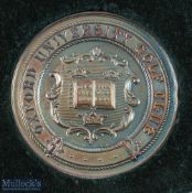 Oxford University Golf Club white metal Medal club details to the obverse, reverse engraved 'Inter