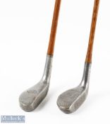 2x Mills Alloy mallet head putters to incl YS long nose alloy mallet head putter with good sound