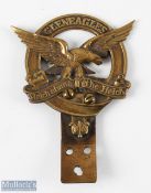 Gleneagles Golf Club Car Members Badge, brass badge with a bracket fitted at a later date