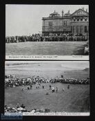 1905 International Golf Match (Scotland v England) St Andrews Golfing Postcards (2) - played on 23rd