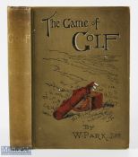 Park, W Jnr - 'The Game of Golf' 1896 1st edition original decorative pictorial cloth boards and