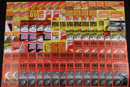 1950s -1970s Wimbledon Speedway programmes, a large collection of league and Cup meets, 1950 x120,
