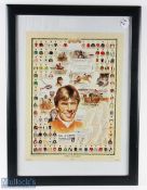 1988-89 peter Scudamore - What a Season Record 50 wins Framed Poster, by Geoff Jones Limited edition