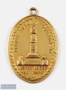 Jasper Lodge Golf Trophy - Annual Autumn Tournament 14ct Gold Golf Medal - embossed to obverse,
