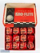 Spalding Kro-Flite Multidot square dimple golf balls (12) with full wrappers (one opened), c/w