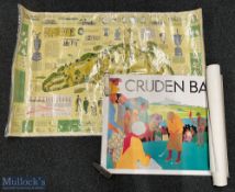 A Collection of Mixed Golf Posters and prints to include a golf history poster printed by Tull