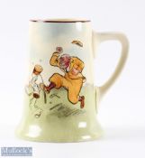 Royal Doulton John Bateman Golf tankard with irate golfer scene