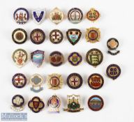 1930-1940 Bowling Club and Association Enamel badges, a good selection of club and national