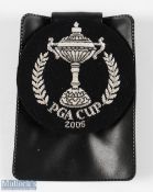 2005 Official PGA Cup Matches Players silver braid blazer breast pocket crest - issued to team