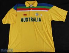 Vintage Replica Australia Illustrated Sports Clothing Cricket ISC Shirt - World Cup 1992, size XXL