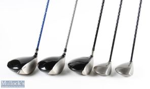 5x Assorted Metal Golf Drivers features a Ping G5 460cc, Taylor Made R580, Viper XTi, Callaway Big