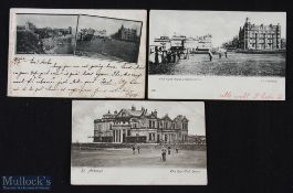Selection of Tom Morris, Golf Club House, Grand Hotel and Views of St Andrews Postcards (3) each