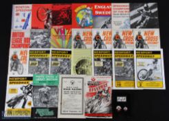 1946-1998 Mixed Speedway Programmes and Enamel Badges, with note items of a Wembley 16th May 1946
