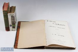 1895 Famous Cricketers and Cricket Grounds - C W Alcock, a large folio volume fully illustrated book