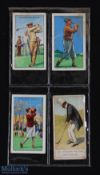 A Copes Golf Card No.11 golfer of the old school, plus 3 Park Drive champions cards no.30,31,32, the