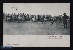 Scarce Wrench Series The Late Mr F G Tait Amateur Golf Champion 1896 and 1898 golfing post card -