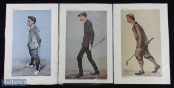 Collection of Vanity Fair Colour Golf Prints (3) to incl 