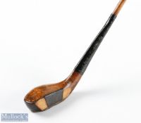 Willie Park Patent compressed head driver with central black fibre insert showing a good maker's