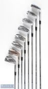 MacGregor 'Tommy Armour Black Scot' 244 Golf Irons inc' 3-9 and Double duty, marked 2c1841r, signs