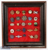 Collection of 25x early Golf Club Enamel Members and Ladies Pin Badges - mostly Scottish related