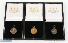 Rangoon Golf Club Medal Selection (3) 1912 Rangoon Golf Club 'Calcutta Medal' 9ct Gold Medal golfing