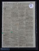 1810 The Edinburgh Advertiser Newspaper Golfing Announcement - dated Friday May 18th the Silver Club