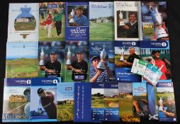 1989 -2012 The Open Golf Championship Programmes, Tickets and related ephemera to include 1989 Troon