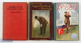 3x Early Golf Instruction Booklets - Good copy of 
