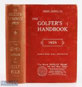 1929 The Golfer's Handbook 31st ed publ'd Edinburgh & London - Price 7/6d - in the original red
