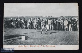 Scarce Medal Play - The Late Mr F G Tait driving golfing card - plain back with handwritten