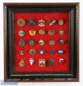 Collection of 25x early and some rare Golf Club Enamel Members Pin Badges incl Overseas - to incl