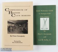Georgiady, Peter Signed Golf Reference Books (2) - 