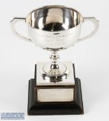 Silver Eugene Golf Association Zone Cup Ladies Section twin handled Trophy hallmarked London 1931